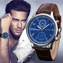 Mens Watches Business PU Leather Band Analog Alloy Quartz Wrist Watch relogios masculino Clock Hours IMY66