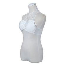 Sexy Crop Tops Women Bandage Strap Vest Cut Out Beach Tank Camis Cropped Strappy Bustier Bra Plus Size Black IMY66