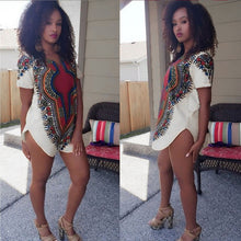 Women Dress Sexy Traditional Tribal African Dashiki Party Hippie Dress vestidos femininos IMY66