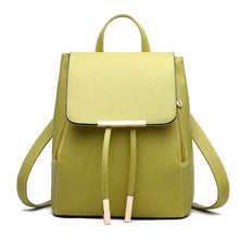 Women Backpack For Teen Girl Preppy Style School Bag PU Leather Backpack Lady Rucksack 10 Colors IMY66