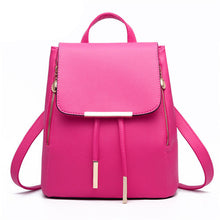 Women Backpack For Teen Girl Preppy Style School Bag PU Leather Backpack Lady Rucksack 10 Colors IMY66