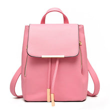 Women Backpack For Teen Girl Preppy Style School Bag PU Leather Backpack Lady Rucksack 10 Colors IMY66