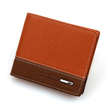 Designer Mens Faux Leather Bifold Money Card Holder Short Wallet Coin Purse Clutch Pockets Carteira Masculina IMY66