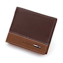 Designer Mens Faux Leather Bifold Money Card Holder Short Wallet Coin Purse Clutch Pockets Carteira Masculina IMY66