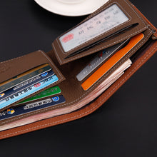 Designer Mens Faux Leather Bifold Money Card Holder Short Wallet Coin Purse Clutch Pockets Carteira Masculina IMY66