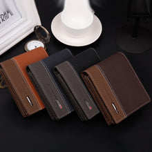 Designer Mens Faux Leather Bifold Money Card Holder Short Wallet Coin Purse Clutch Pockets Carteira Masculina IMY66