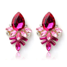 Earrings For Women Girls Lady Rhinestone Crystal Drop Alloy Ear Studs Earrings jewelry orecchini donna IMY66