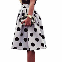 Elegant Women Tutu Skirt Bodycon Polka Dot Umbrella Midi Long Skirt Retro Puff Skirts Saias Femininas faldas largas IMY66