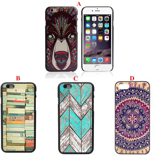 Ethnic Tribal Indian Fox Tribe Style Pattern Hard Case Cover for iPhone 6 Plus IMY66