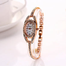 Luxury Rhinestone Watches Women Bracelet Watch Stainless Steel Crystal Gold Quartz Watch relogios Clock IMY66