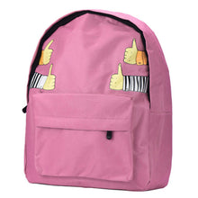 Women Double-Shoulder Thumb Thumb up Canvas Backpack Schoolbag For Teenage Girls Women mochilas mujer IMY66