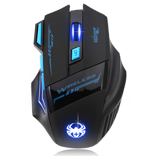 Adjustable 2400DPI 7 Buttons Optical Wireless Gaming Game Mouse For Laptop PC IMY66