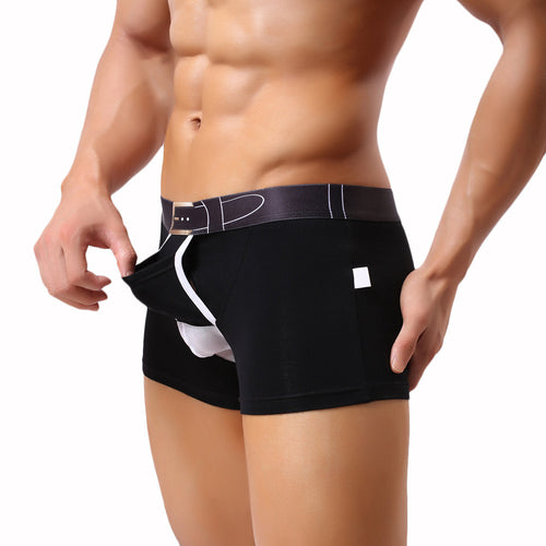 Clothing Men Sexy Men Breathe Sexy Underwear Bulge Pouch Mens Boxer Shorts Underpants Plus size IMY66