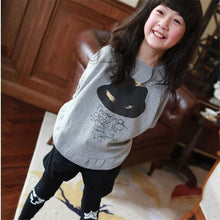 Children's T-Shirts Kids Girls Hat Pattern Long Sleeve Bat Wing Loose Blouse T-Shirt Tops Clothing For Girls IMY66