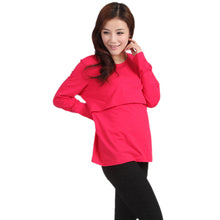 Clothes For Pregnant Women Maternity Clothes Nursing Breastfeeding Long Sleeve T-Shirt Tops ropa premama IMY66