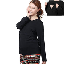 Clothes For Pregnant Women Maternity Clothes Nursing Breastfeeding Long Sleeve T-Shirt Tops ropa premama IMY66