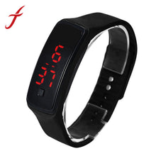 Colorful Ultra Thin s Silicone Bracelet Digital LED s Wrist Watch For Women Men IMY66