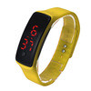 Colorful Ultra Thin s Silicone Bracelet Digital LED s Wrist Watch For Women Men IMY66