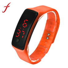 Colorful Ultra Thin s Silicone Bracelet Digital LED s Wrist Watch For Women Men IMY66