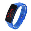 Colorful Ultra Thin s Silicone Bracelet Digital LED s Wrist Watch For Women Men IMY66