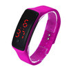 Colorful Ultra Thin s Silicone Bracelet Digital LED s Wrist Watch For Women Men IMY66