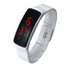 Colorful Ultra Thin s Silicone Bracelet Digital LED s Wrist Watch For Women Men IMY66