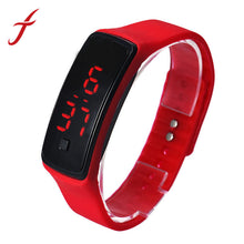 Colorful Ultra Thin s Silicone Bracelet Digital LED s Wrist Watch For Women Men IMY66