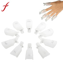 Colorful Wearable10Pcs Plastic Nail Art Soak Off Cap Clip UV Gel Polish Remover Wrap Tool IMY66