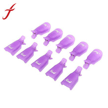 Colorful Wearable10Pcs Plastic Nail Art Soak Off Cap Clip UV Gel Polish Remover Wrap Tool IMY66