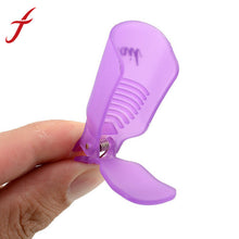 Colorful Wearable10Pcs Plastic Nail Art Soak Off Cap Clip UV Gel Polish Remover Wrap Tool IMY66