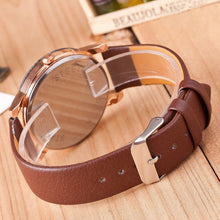 Cute Cat Faux Leather Crystal Imitation Quartz Watches Popular Men Women wrist watches IMY66