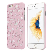 Cute Flower Hollow Out Pearl Flowers Cell Phone Back Case Cover Skin For iPhone 6S 4.7 Inch IMY66