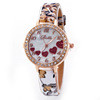 Loving Heart Watches Women Casual Rhinestone Faux Leather Strap Band Quartz Wrist Watch relogios feminino IMY66