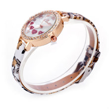 Loving Heart Watches Women Casual Rhinestone Faux Leather Strap Band Quartz Wrist Watch relogios feminino IMY66