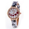 Loving Heart Watches Women Casual Rhinestone Faux Leather Strap Band Quartz Wrist Watch relogios feminino IMY66