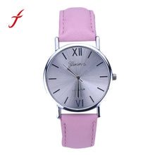 Luxury Casual Faux Leather Strap Analog Quartz Wrist Watch Watches Women Relogios Femininos IMY66