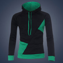 Men Slim Long Sleeve Patchwork Color Hooded Hoodies Outwear Tops Pullovers Sweatshirt sudaderas hombre IMY66