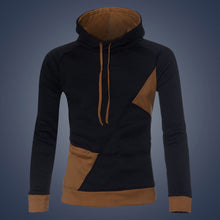 Men Slim Long Sleeve Patchwork Color Hooded Hoodies Outwear Tops Pullovers Sweatshirt sudaderas hombre IMY66