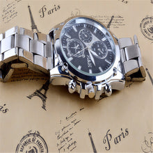 Mens Watches Business Stainless Steel Band Three Eyes Machinery Quartz Watch Clock relogio masculino IMY66