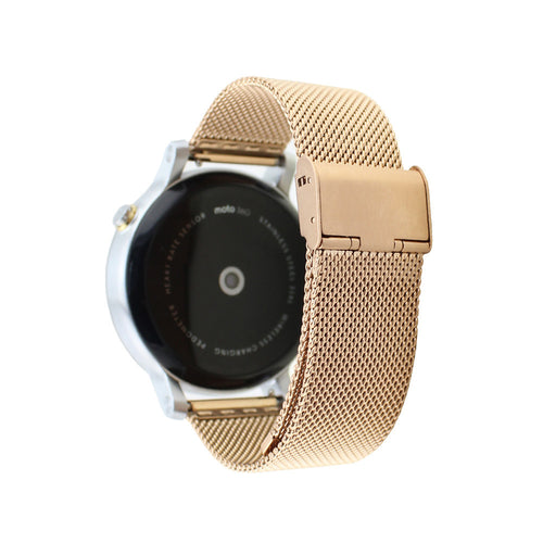 Luxury 22mm Milanese Stainless Steel Watch Band Strap For Motorola Moto 360 2nd 46mm IMY66