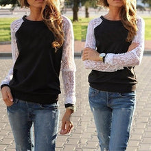 Plus Size Womens Lady Casual Long Sleeve Lace Hooded Shirt Blouse Tops blusas feminina IMY66