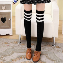 Student Girls Overknee Fringe Knitting Socks Leg Warmers Boot Cover Keep Warm Socks leg warmers for women IMY66