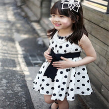 Kids Girls Clothes Children Clothing Polka Dot Girl Chiffon Sundress Princess Bandage Dress vestidos IMY66