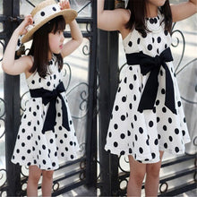 Kids Girls Clothes Children Clothing Polka Dot Girl Chiffon Sundress Princess Bandage Dress vestidos IMY66