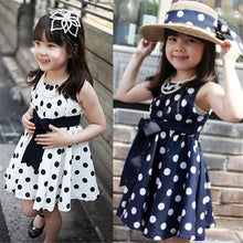 Kids Girls Clothes Children Clothing Polka Dot Girl Chiffon Sundress Princess Bandage Dress vestidos IMY66