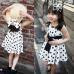 Kids Girls Clothes Children Clothing Polka Dot Girl Chiffon Sundress Princess Bandage Dress vestidos IMY66
