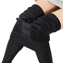 Three Kinds Women's Thick Warm Fleece Lined Thermal Stretchy Leggings Pants IMY66