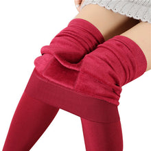 Three Kinds Women's Thick Warm Fleece Lined Thermal Stretchy Leggings Pants IMY66