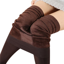 Three Kinds Women's Thick Warm Fleece Lined Thermal Stretchy Leggings Pants IMY66