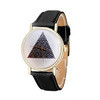 Triangle Pattern PU Leather Band Analog Quartz Vogue Wrist Watch Hours relogio feminino IMY66